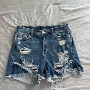 Judy Blue Ripped Denim Jean Shorts 1XL
